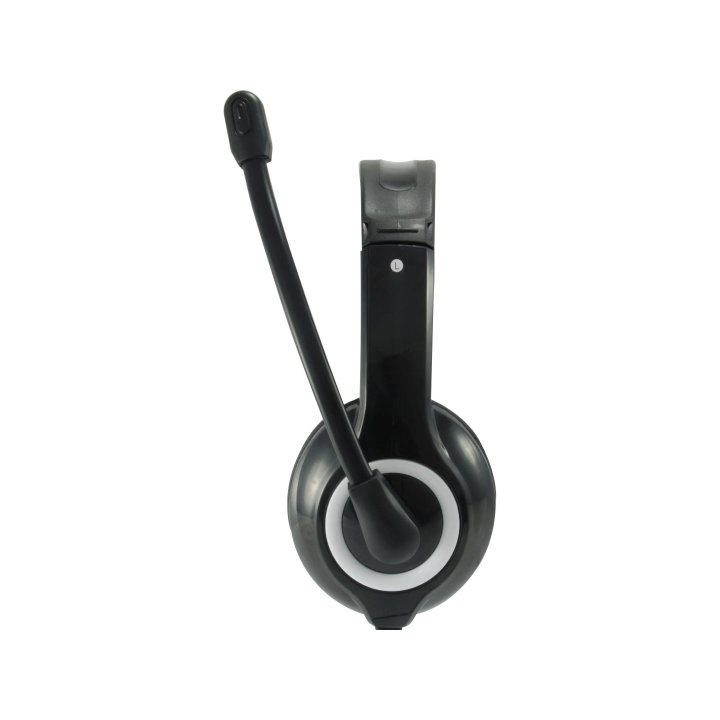 Headset Usb Equip Life Microfono Flexible Control De Volumen Color Negro   Blanco Promo