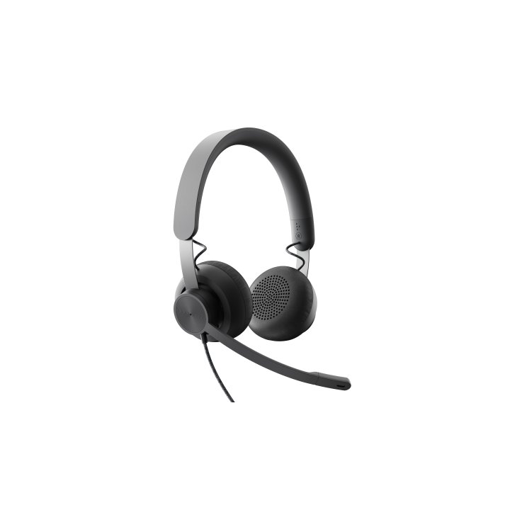 Headset Logitech Zone Wired Teams Usb-a Usb-c Graphite P n 981-000870