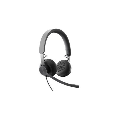 Headset Logitech Zone Wired Teams Usb-a Usb-c Graphite P n 981-000870