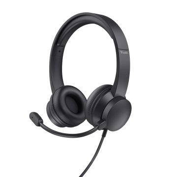 Headset Trust Ayda 25088 Usb Microfono Plegable Diadema Ajustable