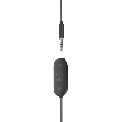Headset Logitech Zone Wired Earbuds Graphite Usb  usb-c   Jack 3.5" P n  981-001009