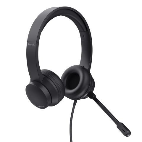 Headset Trust Ayda 25088 Usb Microfono Plegable Diadema Ajustable
