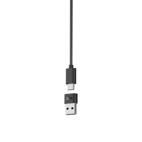 Headset Logitech Zone Wired Earbuds Graphite Usb  usb-c   Jack 3.5" P n  981-001009