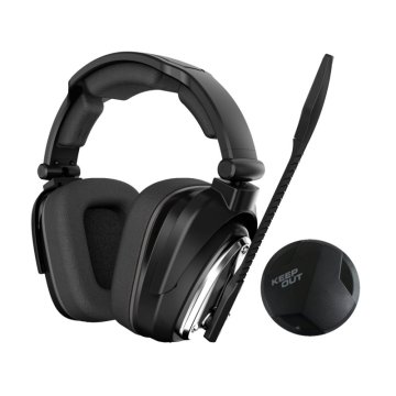 Headset Inalambrico Gaming Keepout 7.1 Hxair Wireless 2.4ghz Para Pc  Ps4   Ps3   Xbox.... Transmisor Usb Entrada Optica 10h 