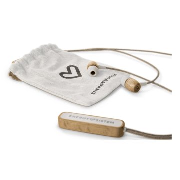 Headset Intrauditivo Bluetooth Energy Sistem Eco Beech Wood True Wireless Bt 5.1 Control Talk  2