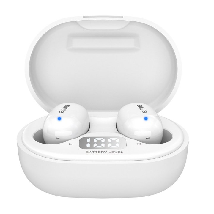 Auricular Bluetooth Intrauditivo Aiwa Ebtw-150wt White Bt 5.0 Tws Estuche De Recarga Con Bateria De Litio