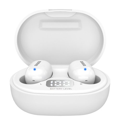 Auricular Bluetooth Intrauditivo Aiwa Ebtw-150wt White Bt 5.0 Tws Estuche De Recarga Con Bateria De Litio