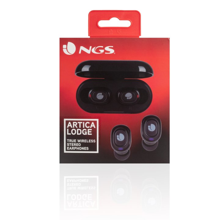 Headset Intrauditivo Bluetooth Ngs Artica Lodge True Wireless Con Base De Carga Color Negro