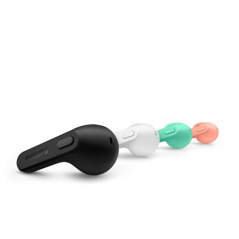 Auriculares Bluetooth Intrauditivos Philips Tat2206bk 00 Black Ipx4 Estuche De Carga