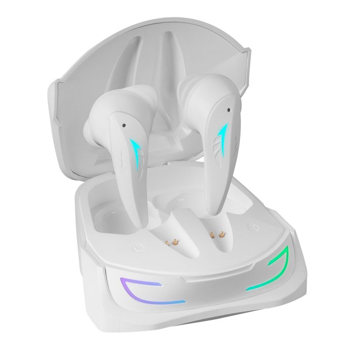 Auricular Bluetooth Mars Gaming Mhi-ultra White Bt 5.3 Tws Cancelacion De Ruido Anc+enc Pasiva Iluminacion Rgb Flow Ipx4 Caja