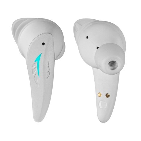 Auricular Bluetooth Mars Gaming Mhi-ultra White Bt 5.3 Tws Cancelacion De Ruido Anc+enc Pasiva Iluminacion Rgb Flow Ipx4 Caja