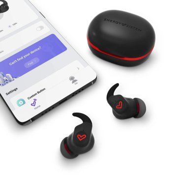 Auricular Intrauditivo Bluetooth Energy Sistem Freestyle Black red Bt 5.3 True Wireless Ipx5 Sistema Secure Fit+ Esmart Conne 2
