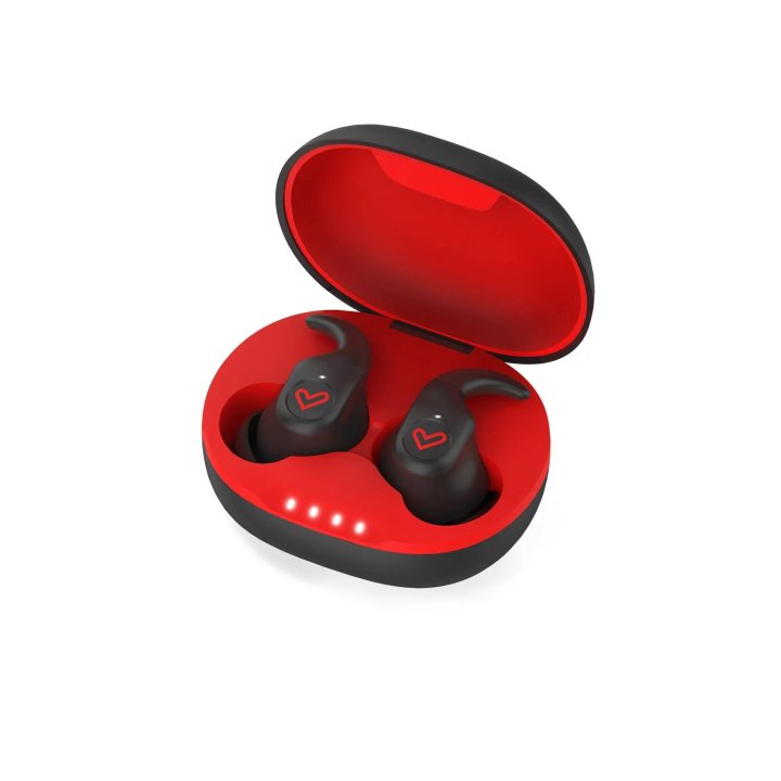 Auricular Intrauditivo Bluetooth Energy Sistem Freestyle Black red Bt 5.3 True Wireless Ipx5 Sistema Secure Fit+ Esmart Conne