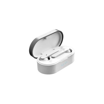 Auricular Bluetooth Prixton Earbuds Tws157 Tactil Blanco Manos Libres Compatible Con Asistente 2