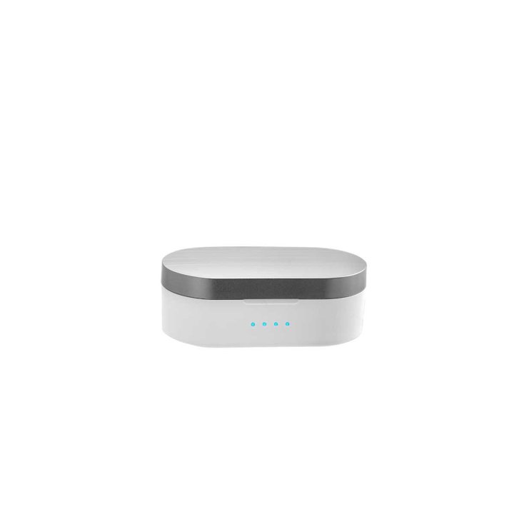 Auricular Bluetooth Prixton Earbuds Tws157 Tactil Blanco Manos Libres Compatible Con Asistente