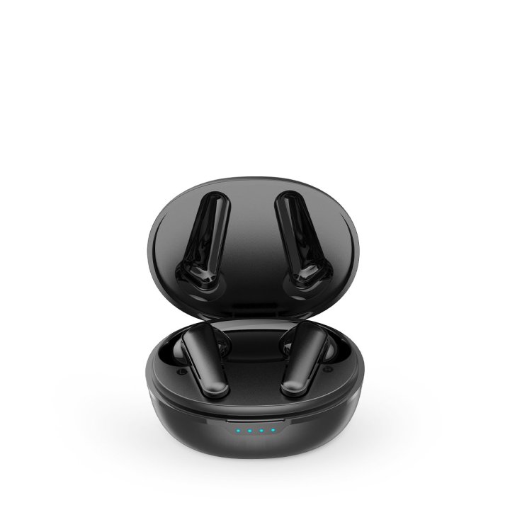 Auricular Bluetooth Intrauditivo Prixton Tws158 Negro Funcion Anc   Enc Manos Libres Autonomia 7h Carga Inalambrica Control T