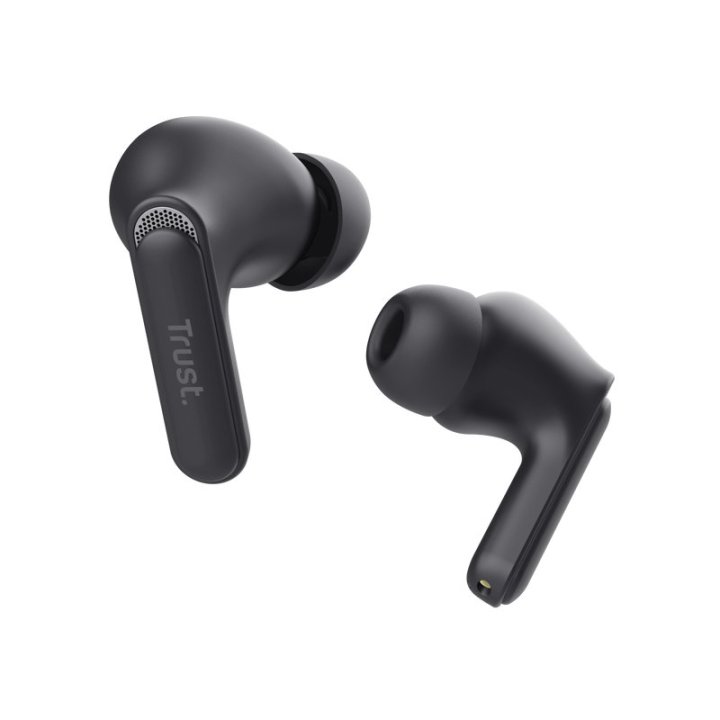 Headset Intrauditivo Bluetooth Trust Yavi 25296 Negro Enc Base De Carga Usb-c Control Tactil 23h