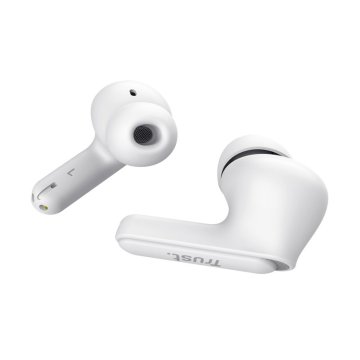 Headset Intrauditivo Bluetooth Trust Yavi 25172 Blanco Enc Base De Carga Usb-c Control Tactil 23h 2