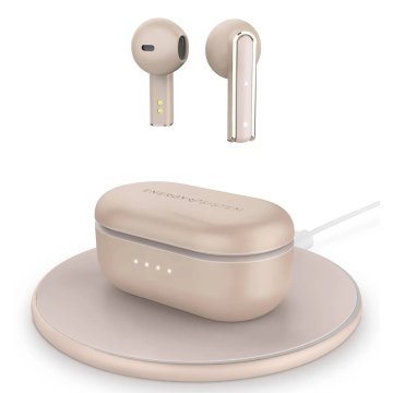 Auricular Intrauditivo Bluetooth Tw Energy Style 4 Ultra Rose Gold Caja De Carga Esmart Connect