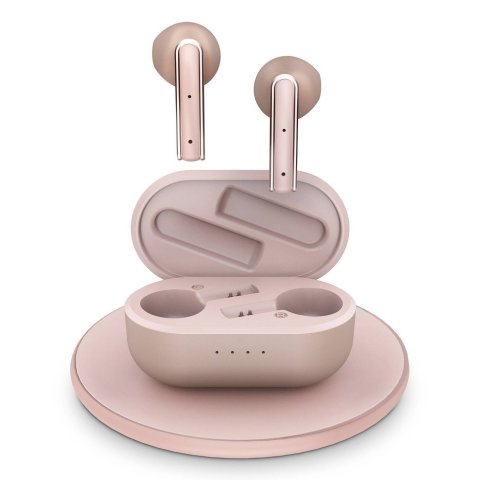 Auricular Intrauditivo Bluetooth Tw Energy Style 4 Ultra Rose Gold Caja De Carga Esmart Connect