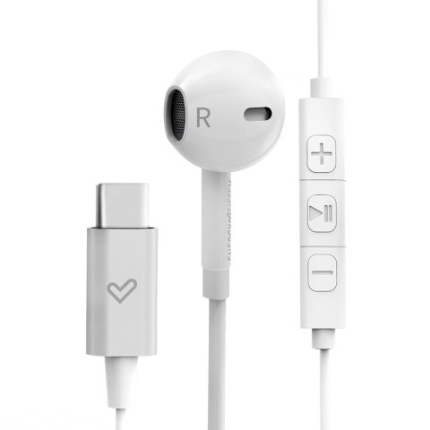  Headset Usb-c Energy Sistem Smart 2 White Conexion Type C, Digital Sound, Control Volumen En El Cable,