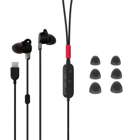 Auricular Lenovo Go Usb-c Anc + Microfono Con Cancelacion De Ruido Ambiental