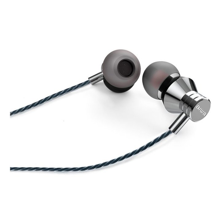 Auricular Intrauditivo Usb-c Aiwa Estm-50usb-c sl Color Plata Microfono Integrado Mando A Distancia Driver 10mm