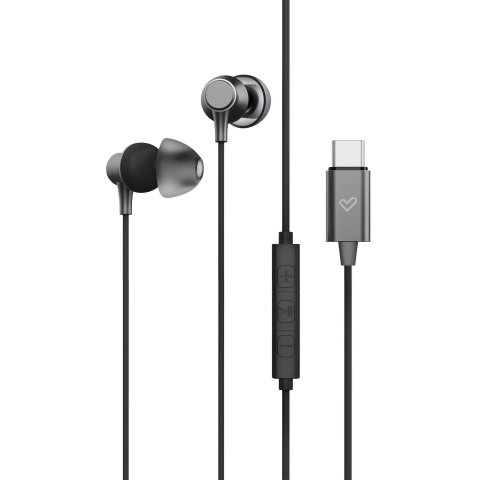Auricular Intrauditivo Energy Sistem Metallized Usb-c Control Remoto Aluminio Grafito Con Mic