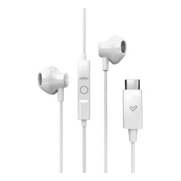 Auricular Intrauditivo Usb-c Energy Sistem Easypods Type C Control De Reproduccion Microfono Blanco 2