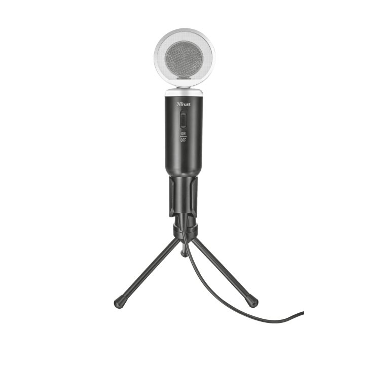 Microfono Trust Madell Desktop - Angulo Ajustable - Boton Mute - Cable De 2.5m - Jack 3.5mm - Rejilla Desmont. 21672
