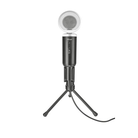 Microfono Trust Madell Desktop - Angulo Ajustable - Boton Mute - Cable De 2.5m - Jack 3.5mm - Rejilla Desmont. 21672