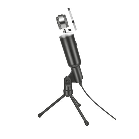 Microfono Trust Madell Desktop - Angulo Ajustable - Boton Mute - Cable De 2.5m - Jack 3.5mm - Rejilla Desmont. 21672