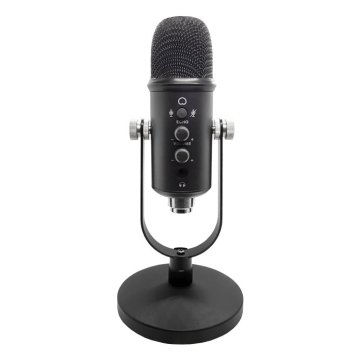 Microfono Profesional+ Keep Out Xmicpro500 Usb Control De Ganancia Entrada De Auriculares Filtro Windscreen Boton De Cancelac