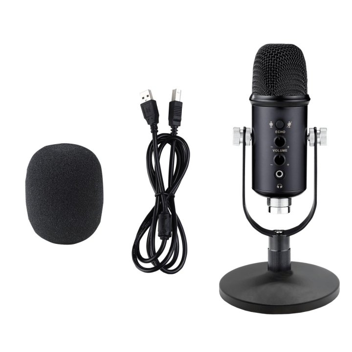Microfono Profesional+ Keep Out Xmicpro500 Usb Control De Ganancia Entrada De Auriculares Filtro Windscreen Boton De Cancelac