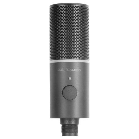 Microfono Profesional Mars Gaming Mmicxt Black Microfono De Estudio De Alta Definicion Adc 192khz Dynamic Argb Ring