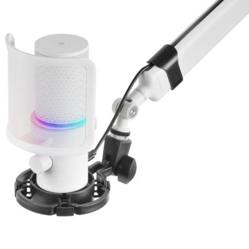 Microfono Profesional Mars Gaming Mmicxt White Microfono De Estudio De Alta Definicion Adc 192khz Dynamic Argb Ring 2