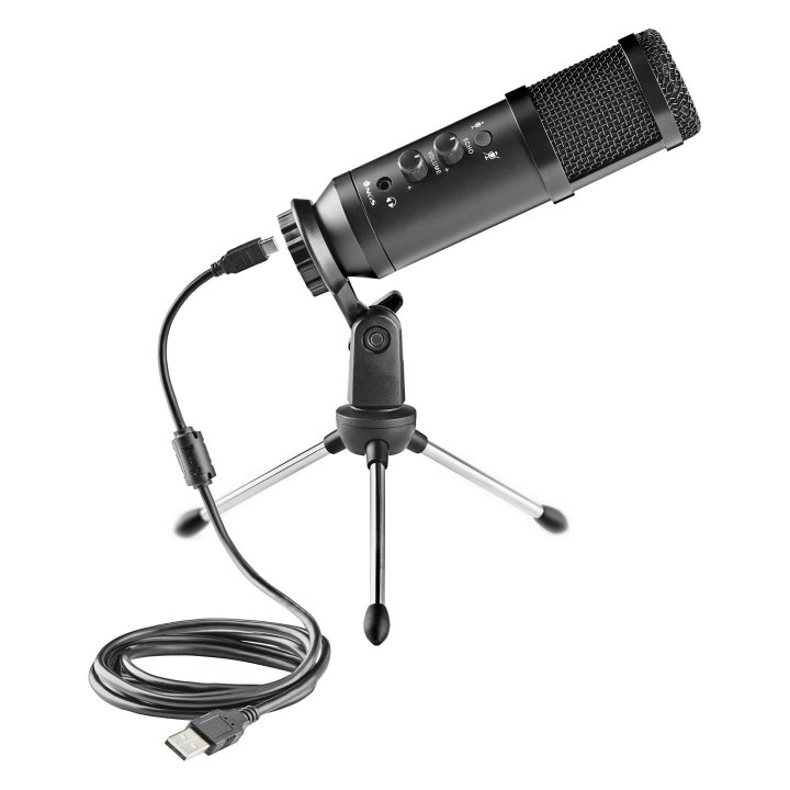 Microfono Sobremesa Ngs Gmicx 110 Unidireccional Con Tripode Y Conexion Usb