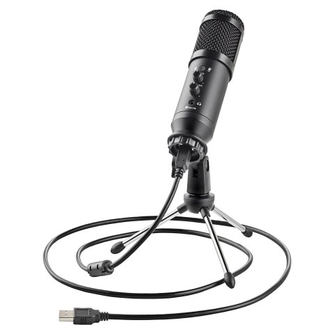 Microfono Sobremesa Ngs Gmicx 110 Unidireccional Con Tripode Y Conexion Usb