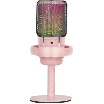 Micrófono De Estudio Profesional Mars Gaming Mmicsep Rosa Adc 196khz 24 Bits Usb-a usb-c Iluminacion Argb Control De Volumen 