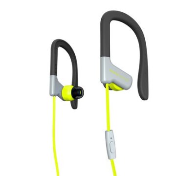  Headset Energy Sistem Sport 1 Yellow 3.5mm Con Microfono, Secure Fit, Resistente Al Sudor Y Salpicaduras , Control Talk