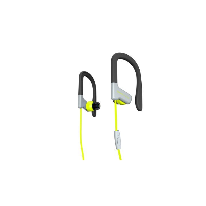  Headset Energy Sistem Sport 1 Yellow 3.5mm Con Microfono, Secure Fit, Resistente Al Sudor Y Salpicaduras , Control Talk