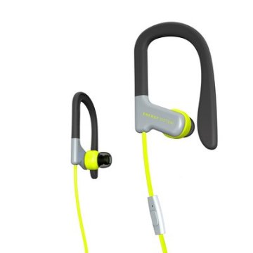  Headset Energy Sistem Sport 1 Yellow 3.5mm Con Microfono, Secure Fit, Resistente Al Sudor Y Salpicaduras , Control Talk 2