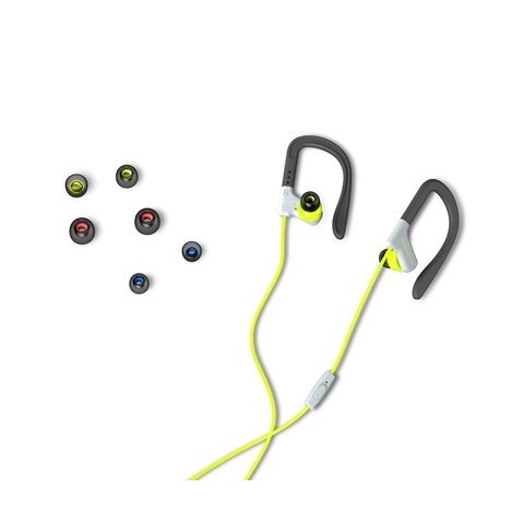  Headset Energy Sistem Sport 1 Yellow 3.5mm Con Microfono, Secure Fit, Resistente Al Sudor Y Salpicaduras , Control Talk
