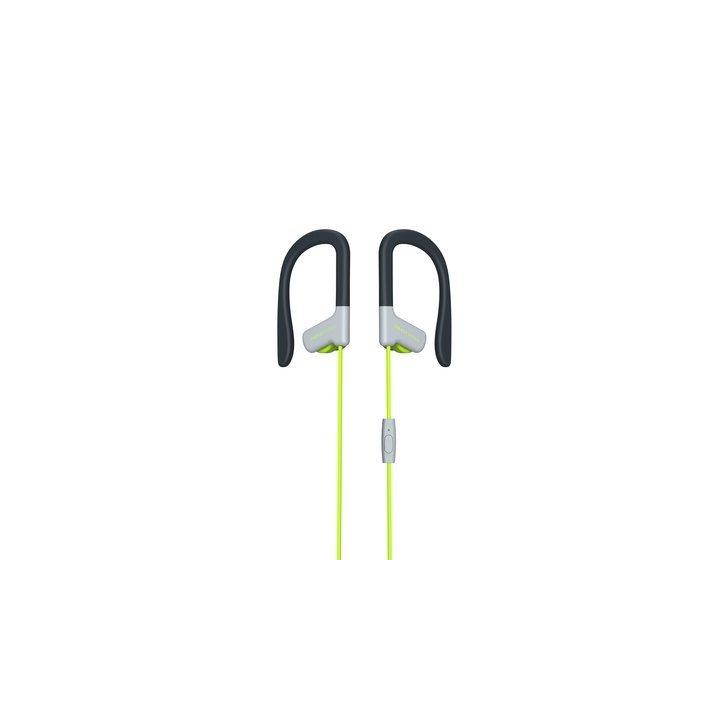  Headset Energy Sistem Sport 1 Yellow 3.5mm Con Microfono, Secure Fit, Resistente Al Sudor Y Salpicaduras , Control Talk