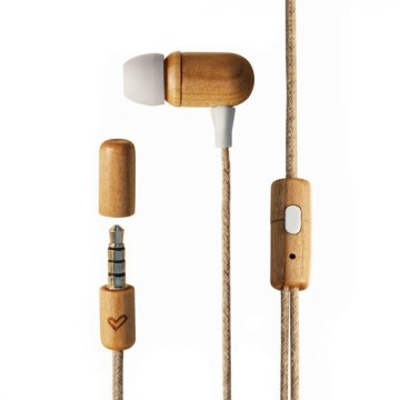 Headset Energy Sistem Eco Cherry Wood Jack 3.5mm Con Microfono, Control Talk