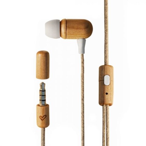 Headset Energy Sistem Eco Cherry Wood Jack 3.5mm Con Microfono, Control Talk