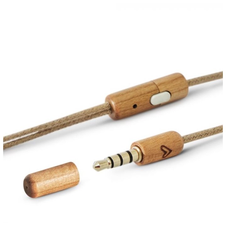 Headset Energy Sistem Eco Cherry Wood Jack 3.5mm Con Microfono, Control Talk