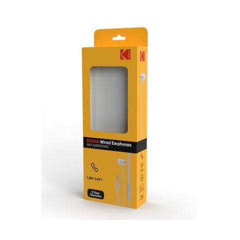 Kodak Auriculares 170+ Con Microfono Intrauditivos Silicona Plata