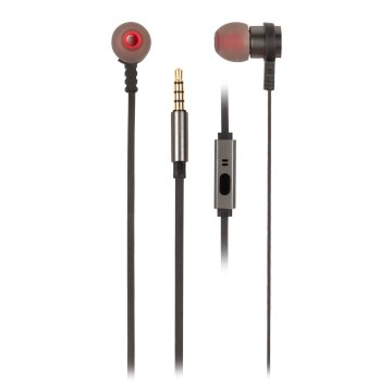 Auriculares Metálicos Ngs Cross Rally Graphite- Cable Plano 1.2m -control De Volumen - Tecnología Voice Assistant- 3.5mm