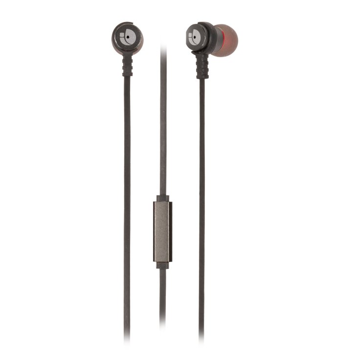 Auriculares Metálicos Ngs Cross Rally Graphite- Cable Plano 1.2m -control De Volumen - Tecnología Voice Assistant- 3.5mm